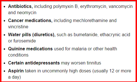 why do some medications cause tinnitus