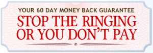 stop the ringing money back guarantee