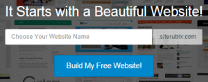 build your free blog site with siterubix