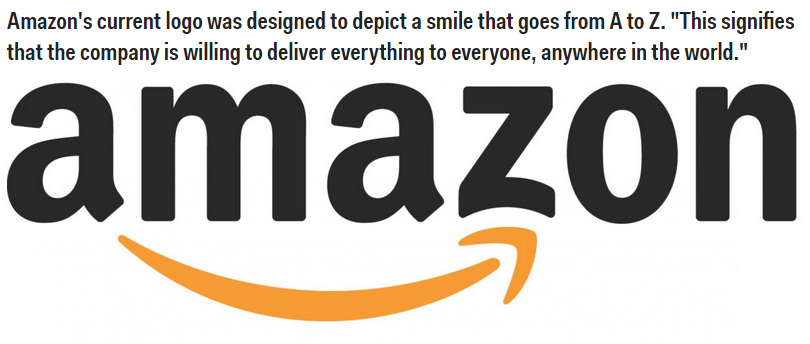 the current logo of Amazon.com