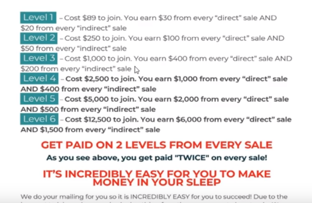 30 Day Success Formula Levels & Cost