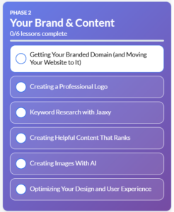 Wealthy Affiliate Phase 2 Training