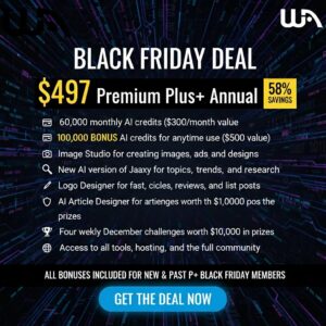 Wealthy Affiliate Black Friday Deal